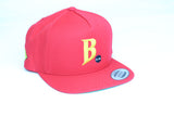 "B" Embroidered Snap Back Hat
