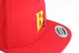 "B" Embroidered Snap Back Hat
